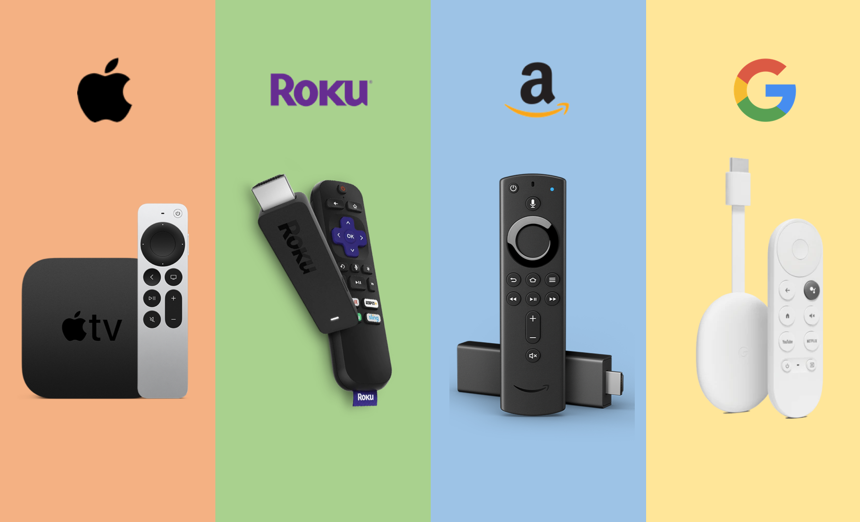Apple TV vs Roku vs Fire Stick Chromecast: Which 4k smart TV box to Hooked On Tech